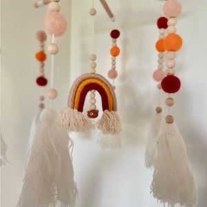 Boho baby mobile